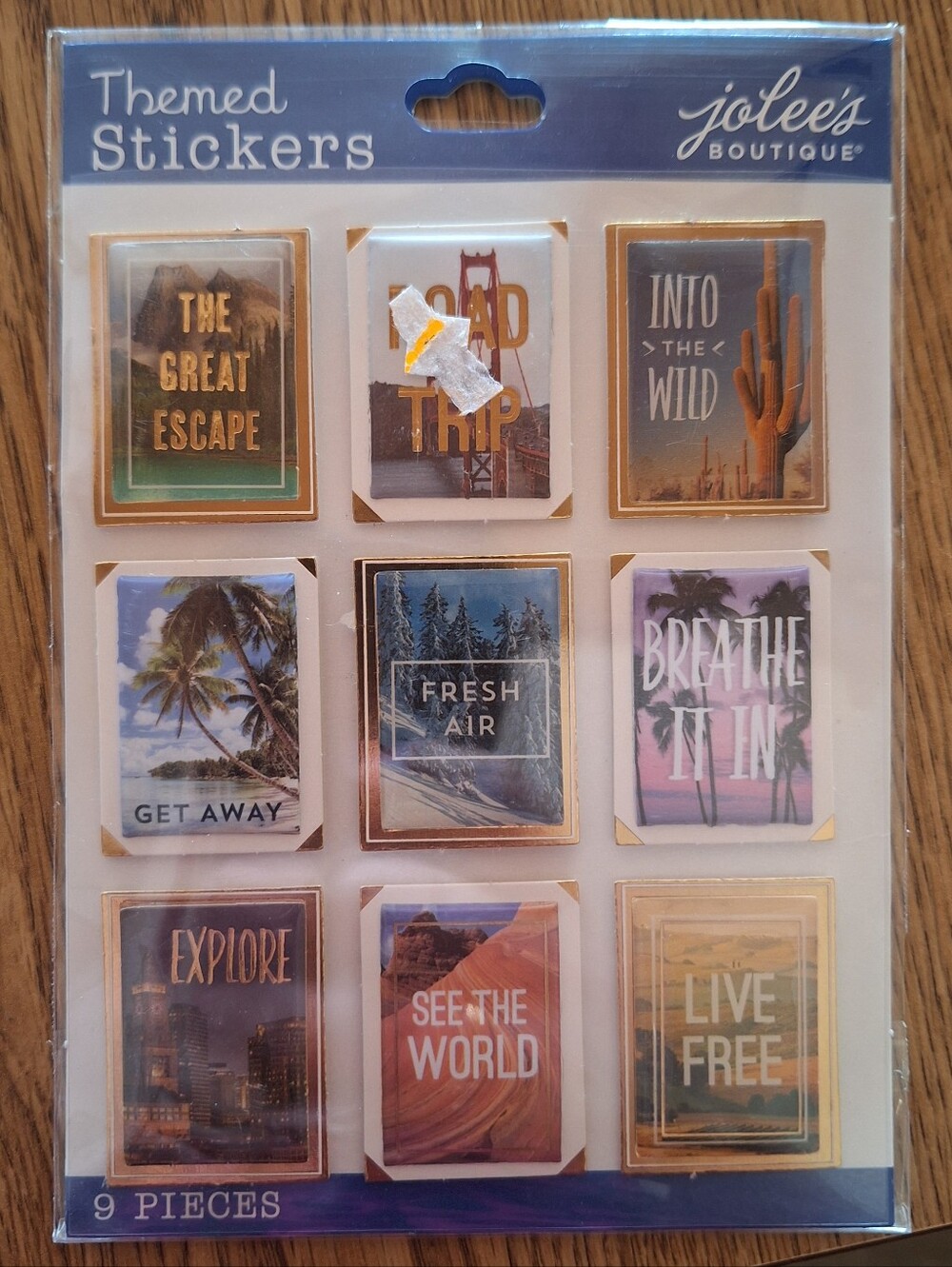 Travel Poster Scrapbook Stickers